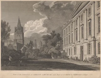 Vue de la cathédrale de Christ Church et d