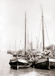 Bateaux sur le canal, Rotterdam, 1898