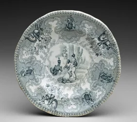 Assiette, vers 1837-44