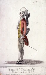 Le Macaroni de St James, 1772