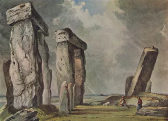 Stonehenge, Wiltshire, vers 1830, 1946