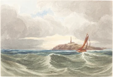 Paysage marin avec phare