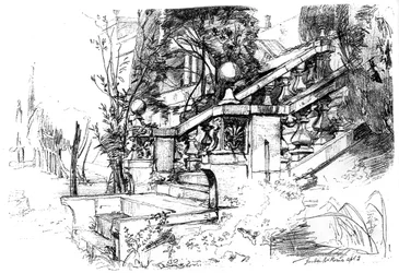 Le jardin près de Rome, 1848 vers 1880-1882