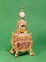 Horloge de table musicale George III, vers 1766