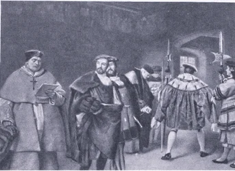 Renvoi du cardinal Wolsey par le roi Henri VIII, de l