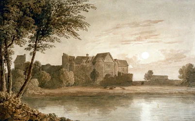 Allington Castle, près de Maidstone, clair de lune