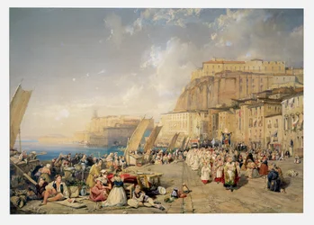 Procession de la Fête-Dieu, Naples