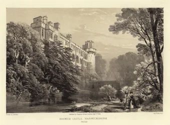 Château de Warwick (lithotint)