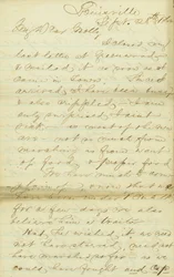 Lettre de James E. Love, Louisville, à Molly, 28-30 septembre 1862