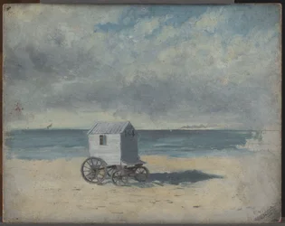 Cabane de bain sur la plage