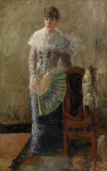 Dame avec éventail