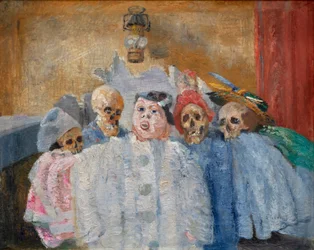 Pierrot et squelettes