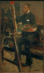 Portrait de Willy Finch au chevalet