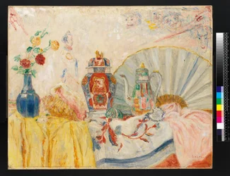 Nature morte avec poterie chinoise