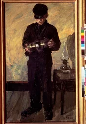 Le petit réparateur de lampe à huile