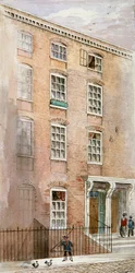 Maisons à Crane Court, près de Fleet Street, City de Londres, 1840