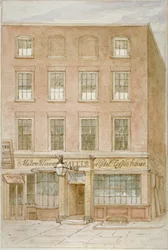 La Taverne de la Mitre, café et hôtel sur Mitre Court, Fleet Street, City de Londres, 1850
