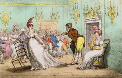 Un large indice de ne pas vouloir danser, publié par Hannah Humphrey en 1804