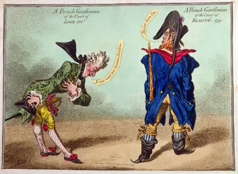 Un gentilhomme français de la cour de Louis XVI et un gentilhomme français de la cour d