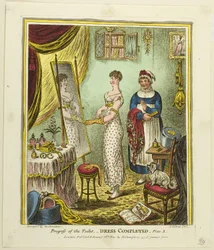 Robe terminée, planche trois du Progrès de la Toilette