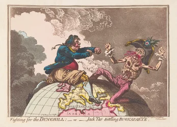 Combat pour le tas de fumier ou Jack Tar réglant ses comptes avec Buonaparte, 1798