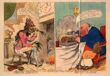 Liberté Française. Esclavage Britannique, 1792