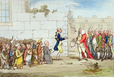 Gratitude irlandaise, publié par Hannah Humphrey en 1782