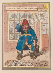 La Bonnet Rouge ou John Bull évitant la taxe sur les chapeaux, pub. 1797