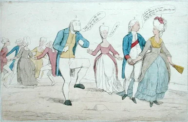 Monuments récemment découverts sur Salisbury Plain, publié par Hannah Humphrey en 1782