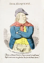 Éloquence navale, publié par Hannah Humphrey en 1795 (détail)