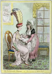 La Maman à la Mode, ou La Commodité de la Robe Moderne, publiée en 1796