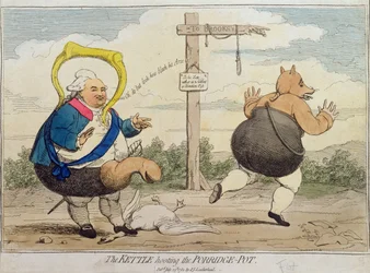 La bouilloire huant le potage, publié par P.J. Leatherhead en 1782