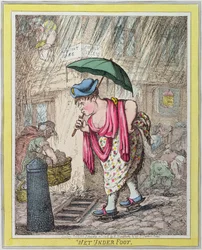 Pieds mouillés, publié par Hannah Humphrey en 1812