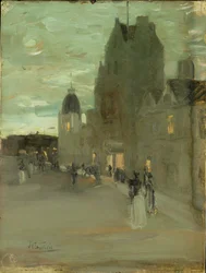 Rue à Oban, nuit