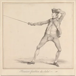 Première position du salut