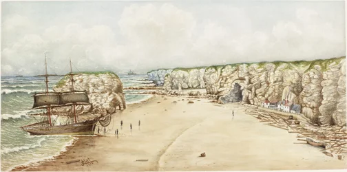 Brig échoué à Marsden Rock