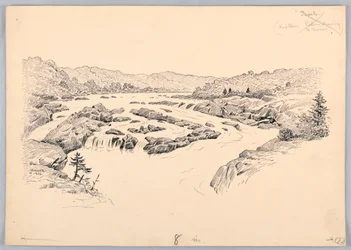 Rapides de la rivière, conception pour le dîner du Washington Board of Trade, 13 mai 1908