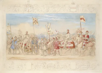 Sir Francis Hopkins Bt., Chevalier de la Tour Ardente et Richard Lechmere, Chevalier de la Rose Rouge La Rose de Lancaster, 1839