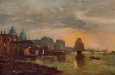 Hôpital de Greenwich depuis la rivière, 1854, 1935