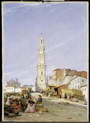Torre dos Clerigos, Porto, Portugal, 1837