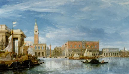 Vue du Molo et du Palais des Doges à Venise