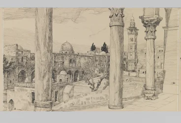 Esplanade du Haram (illustration de La Vie de Notre Seigneur Jésus-Christ)