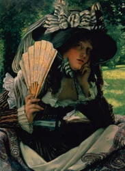 Fille avec un éventail