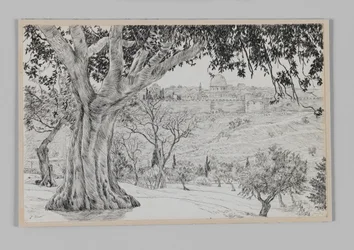 À mi-chemin du Mont des Oliviers, illustration de La Vie de Notre Seigneur Jésus-Christ