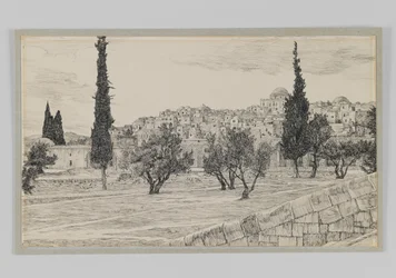 Place de la Cour des Gentils, Haram (illustration de La Vie de Notre Seigneur Jésus-Christ)