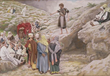 Saint Jean-Baptiste et les Pharisiens, illustration pour La Vie du Christ, c.1886-96