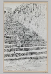 Marches menant aux Tombes des Prophètes, illustration de La Vie de Notre Seigneur Jésus-Christ