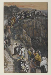 Le sommet de la colline près de Nazareth, illustration de La vie de notre Seigneur Jésus-Christ