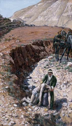 Le Bon Samaritain, illustration pour La Vie du Christ