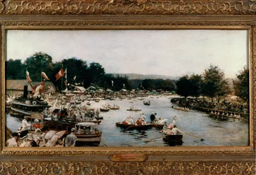 Les régates de Henley, vers 1877 (peinture sur toile)